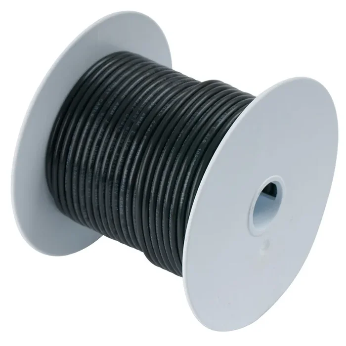 Ancor Black 12 AWG Tinned Copper Wire – 250‘