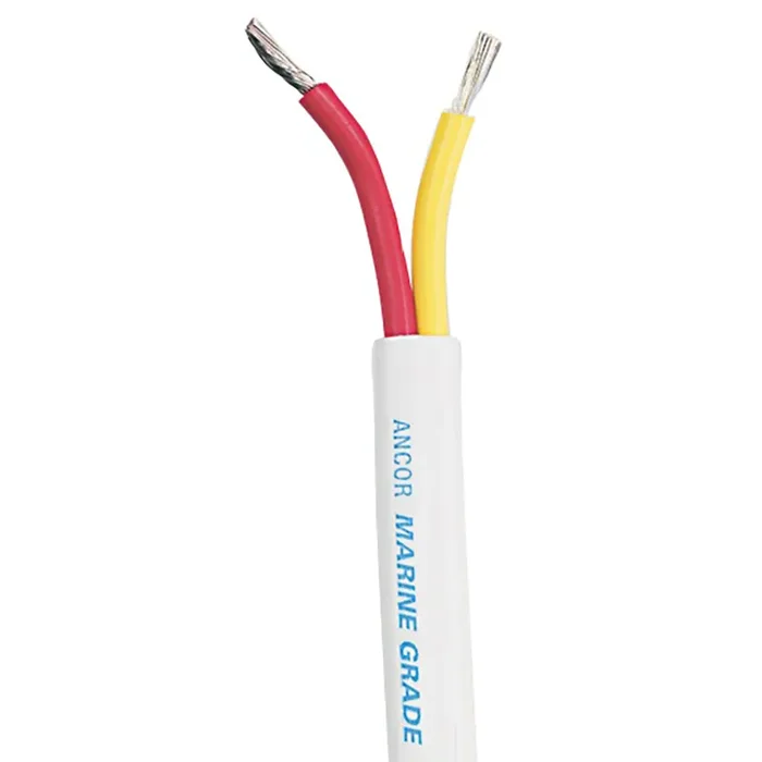 Ancor Safety Duplex Cable – 14/2 AWG – Red/Yellow – Flat – 500‘