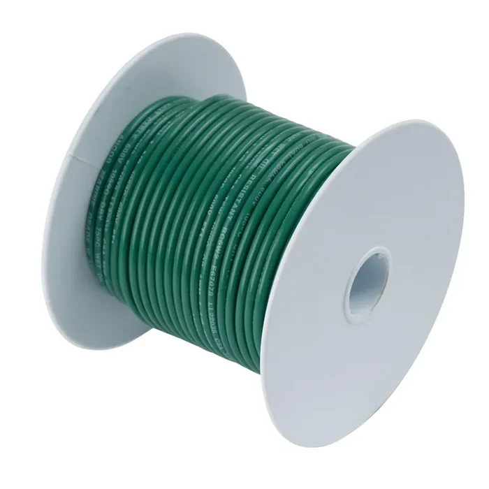 Ancor Tinned Copper Wire – 6 AWG – Green – 25‘