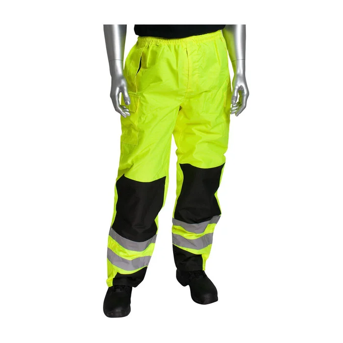 ANSI 107 Class E Ripstop Overpant Hi Vis Lime Yellow 2X 318-1771-LY/2X