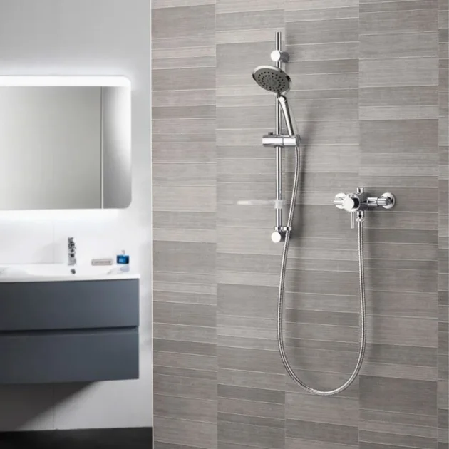 Aqualisa AQ Exposed Concentric Mixer Shower with Shower Kit – Chrome