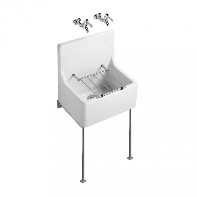 Armitage Shanks Alder Fine Fireclay Cleaners Sink 510mm L x 380mm W – White