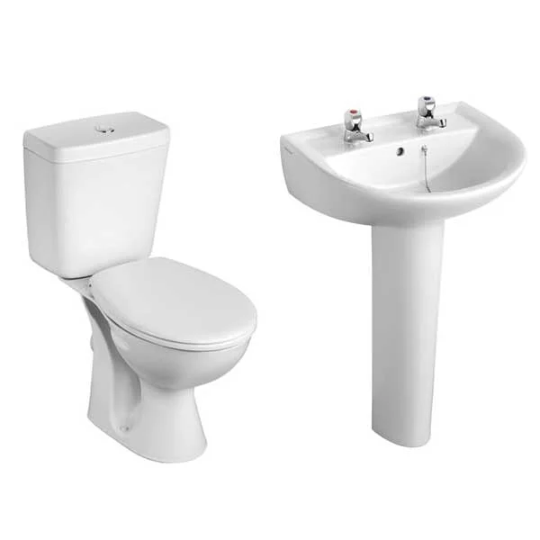 Armitage Shanks Bathroom Suite Sandringham 21 Toilet 550mm 2TH Basin P
