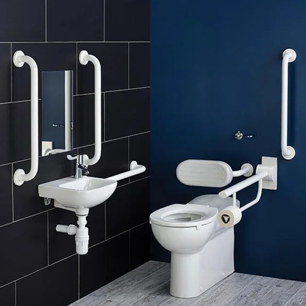 Armitage Shanks Contour 21 Doc M Pack with BTW Disabled Toilet and Basin – White