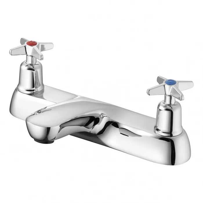 Armitage Shanks Two Hole Sandringham 21 Chrome Bath Filler with Crossh