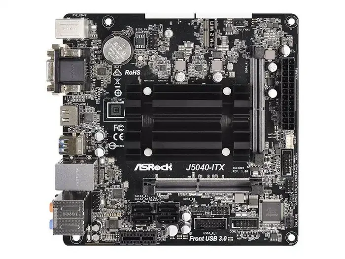 Asrock J5040-Itx – Motherboard – Mini Itx – Intel Pentium Silver J5040 – Usb 3.2 Gen 1 – Gigabit Lan – Onboard Graphics – Hd Audio (8-Channel)