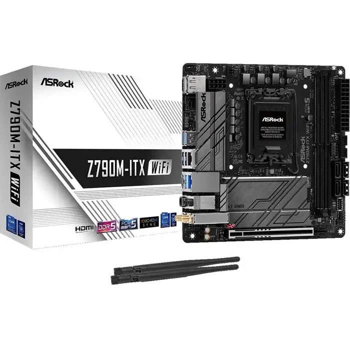 ASRock Z790M-ITX WIFI Gaming Desktop Motherboard – Intel Z790 Chipset – Socket LGA-1700 – Mini ITX