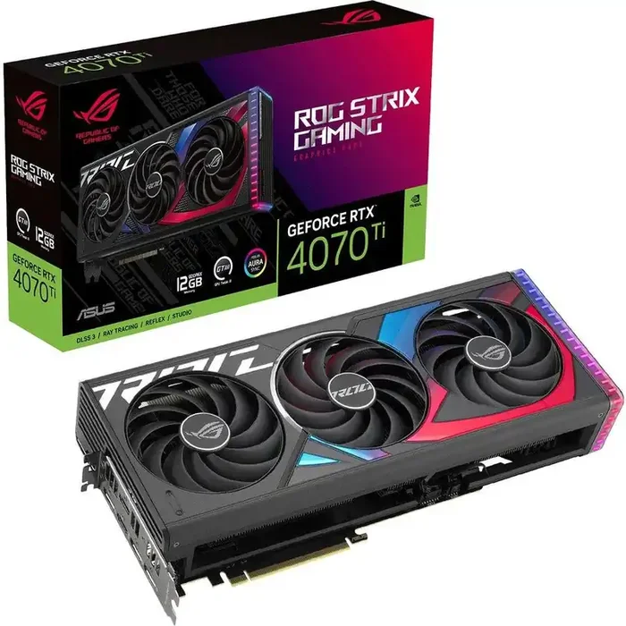 Asus ROG NVIDIA GeForce RTX 4070 Ti Graphic Card – 12 GB GDDR6X ROGSTRXRTX4070T12GGM
