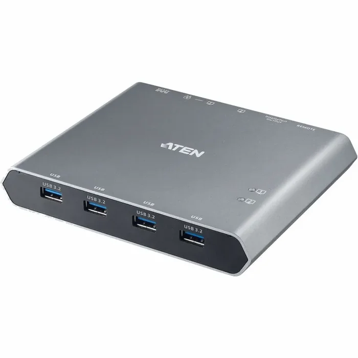 ATEN 2-Port 4K DisplayPort USB-C KVM Dock Switch with Power Pass-through – 2 Computer(s)