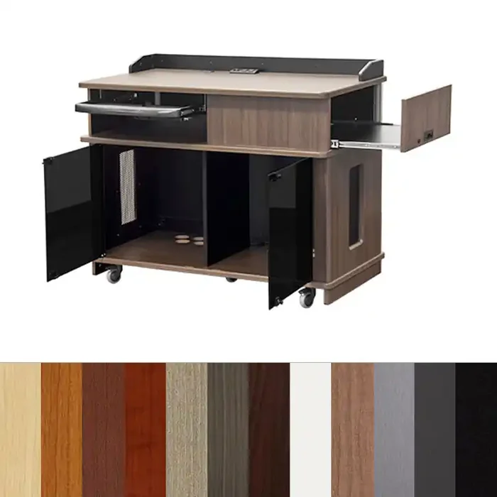 Audio Visual Furniture Mobile Instructor Podium IPVP7