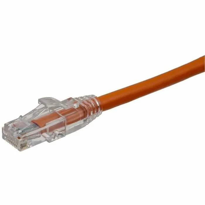 Axiom 100FT CAT6 Snagless Shielded (STP) Patch Cable – Orange – TAA Compliant – 100 ft