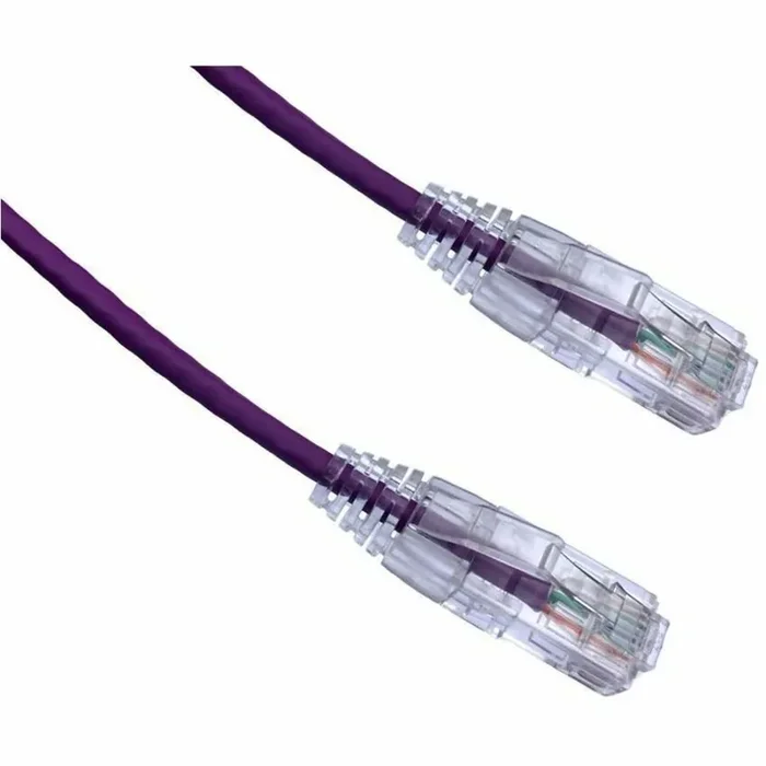 Axiom 100FT CAT6A BENDnFLEX Ultra-Thin Snagless Patch Cable (Purple) – TAA Compliant –