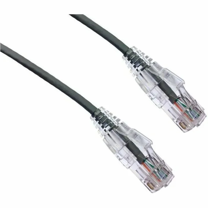 Axiom 15FT CAT6A BENDnFLEX Ultra-Thin Snagless Patch Cable (Gray) – TAA Compliant – 15 ft