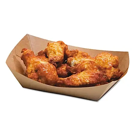 Bagcraft EcoCraft® Food Trays, 1 5/8″ x 6 1/2″, Natural, Carton of 1,000 Trays