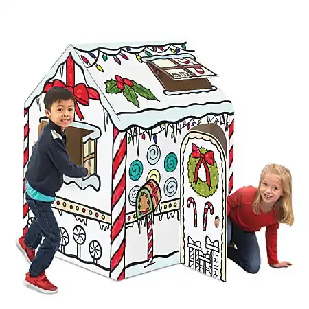 Bankers Box® At Play Playhouse, 48″H x 32″W x 38″D, Gingerbread