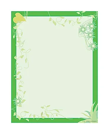 Barker Creek Computer Paper, 8 1/2″ x 11″, Go Green, Pack Of 50 Sheets