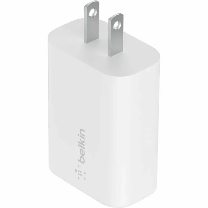 Belkin 25W Portable USB-C Wall Charger – 1xUSB-C – Fast Charging – Power Adapter – White WCA004DQWH