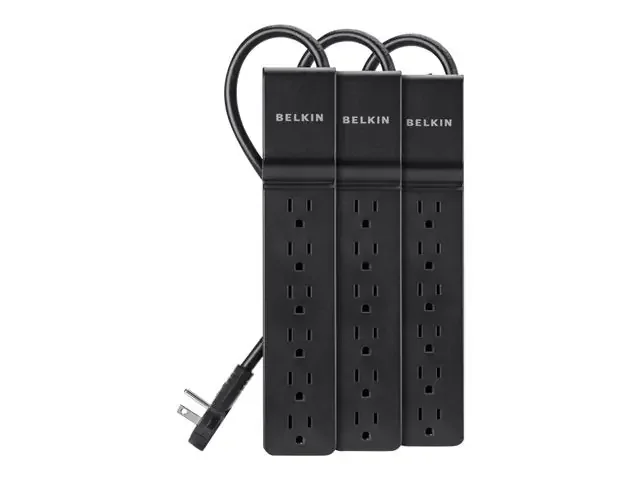 Belkin 6-Outlets Surge Suppressor/Protector – 6 x AC Power – 600 J – 5.9 ft