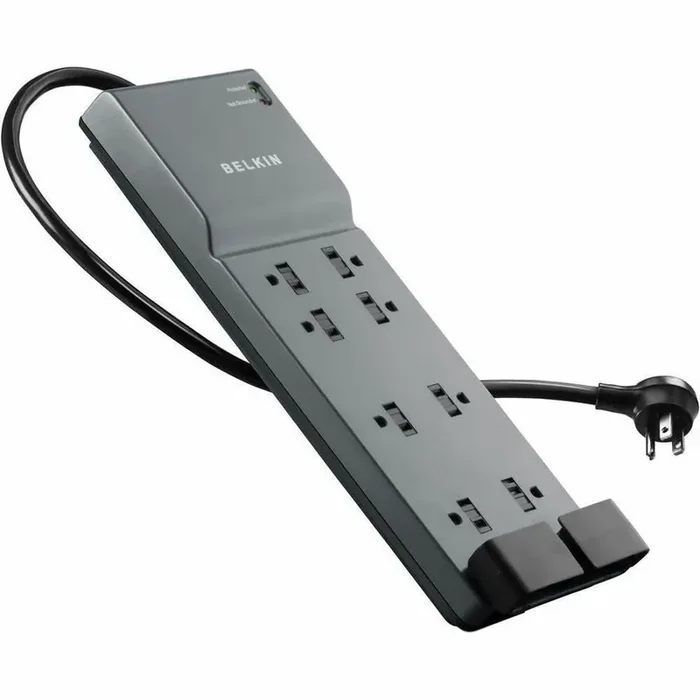 Belkin 8 Outlet Home/Office Surge Protector With Telephone Protection – 8 x AC Power –
