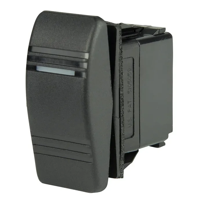 BEP SPDT Contura Switch – 1-Amber LED – (ON)/OFF/ON