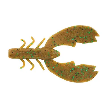 Berkley PowerBait® MaxScent Chigger Craw – 4″ – Pumpkin Green Fleck