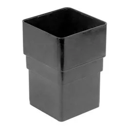 Black 68mm Square Rain Water Connector