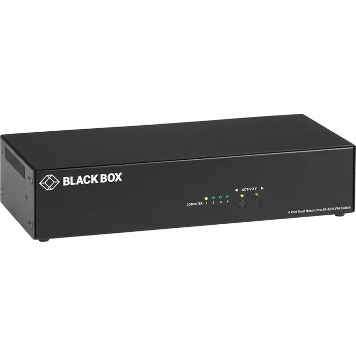 Black Box 4K60 HDMI Dual-Head KVM Switch – 4 Port