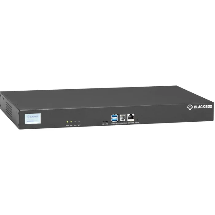 Black Box LES1700 Series Console Server – POTS Modem, Dual 10/100/1000