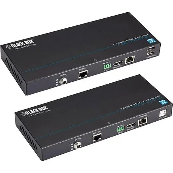 Black Box VX1000 Series Extender Kit – 4K, HDMI, CATx, USB