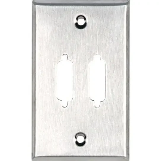 Black Box Wallplate – DB15, Single-Gang
