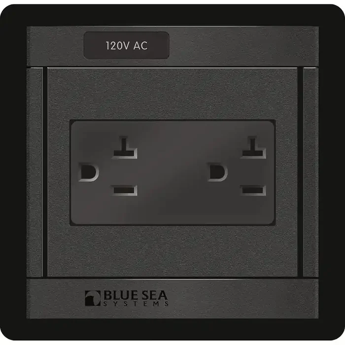 Blue Sea 1479 360 Panel – 120V AC DUal Outlet