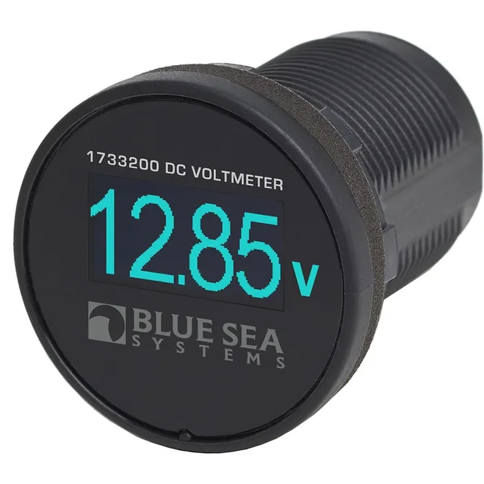 Blue Sea 1733200 Mini OLED Voltmeter – Blue