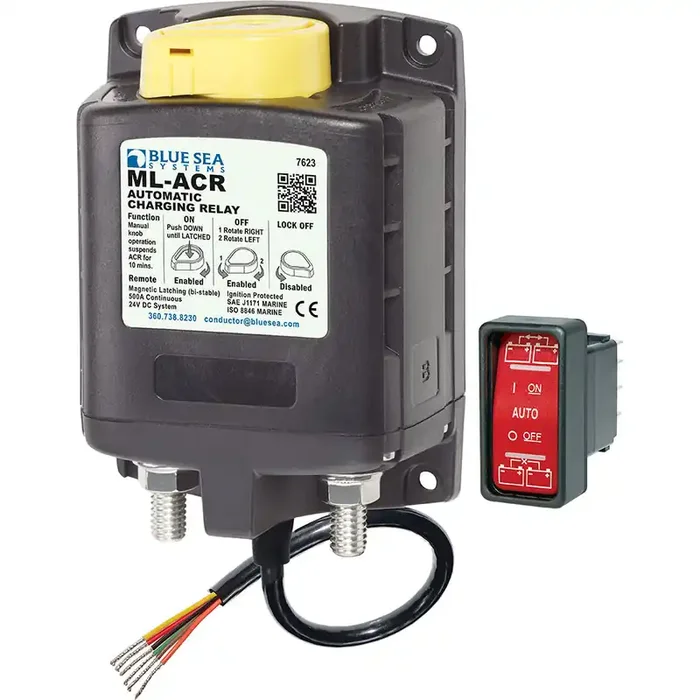 Blue Sea 7623 ML-Series Heavy Duty Automatic Charging Relay – 24V