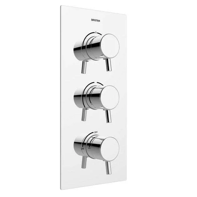 Bristan Prism Diverter Thermostatic Recessed Triple Control Shower Val