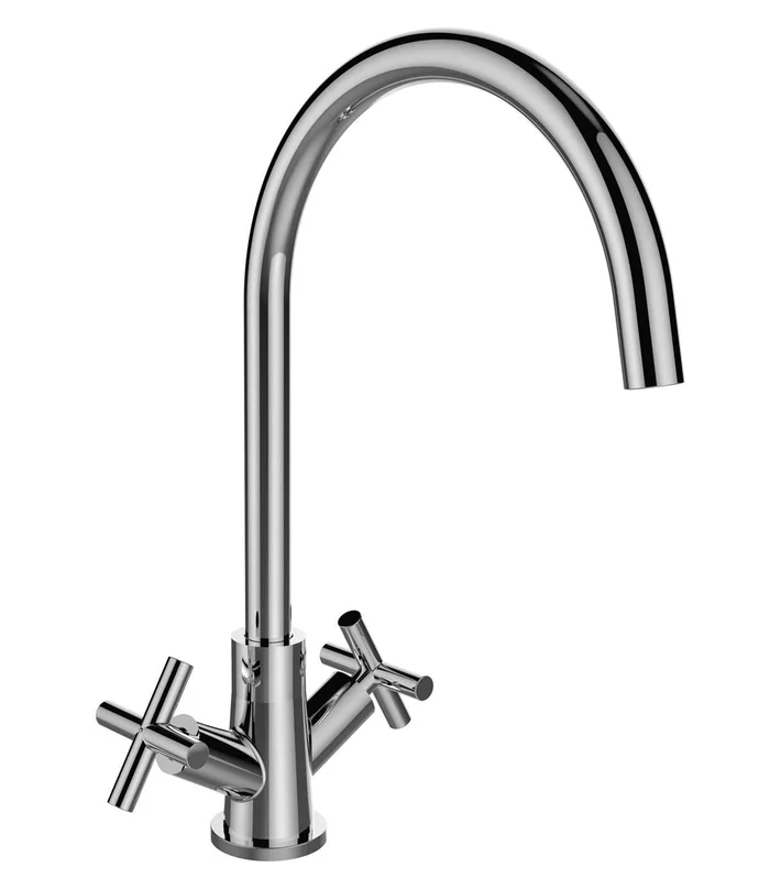 Bristan Tangerine Dual Handle EasyFit Mono Kitchen Sink Mixer – Chrome