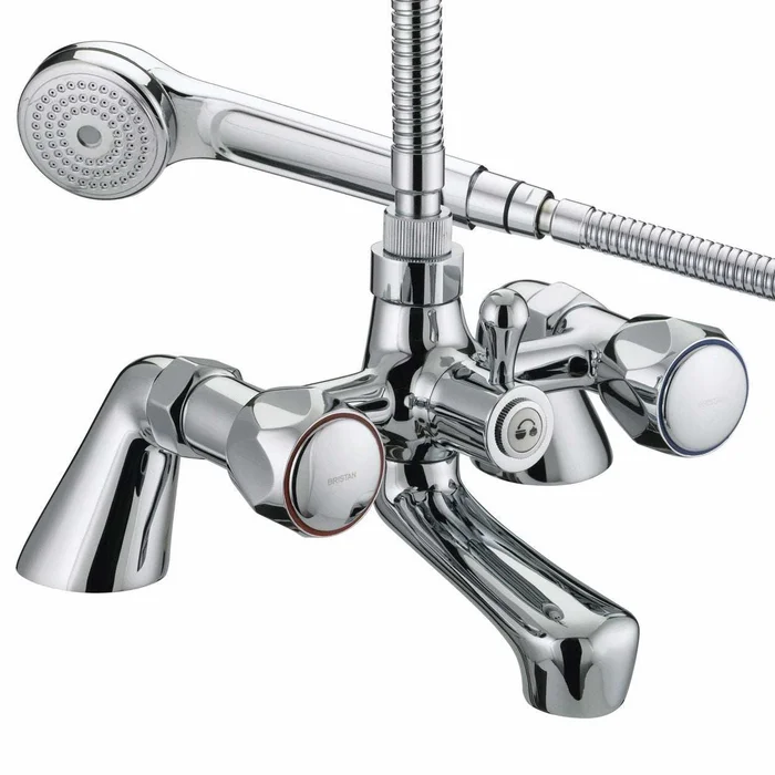 Bristan Value Club Metal Heads Bath Shower Mixer Tap – Chrome Plated –