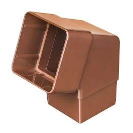 Brown 68mm Square Rain Water 112 Degree Offset Bend