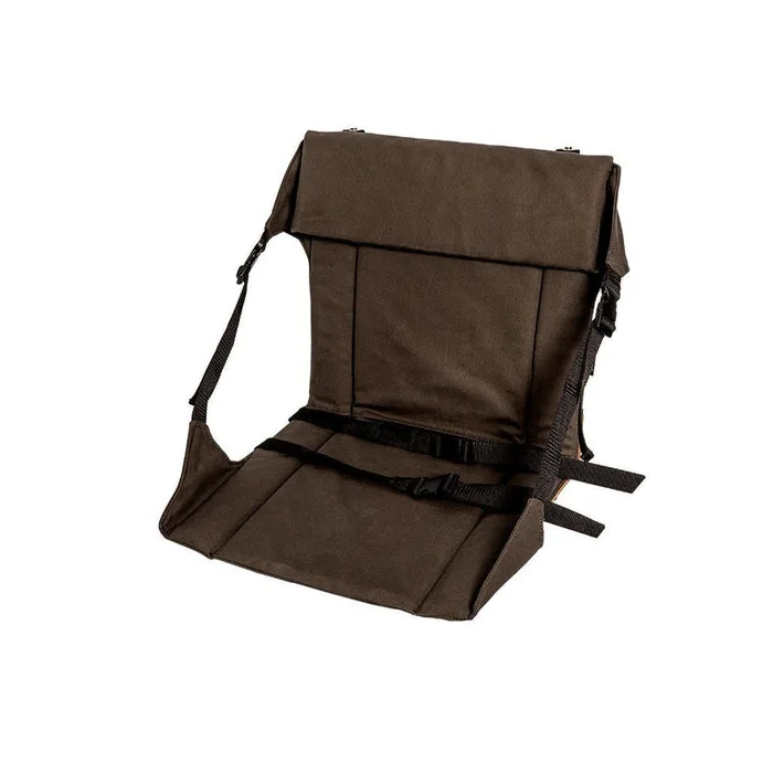 Brown Canvas Canoe & Camp Chair With Pouch M-690-BRN