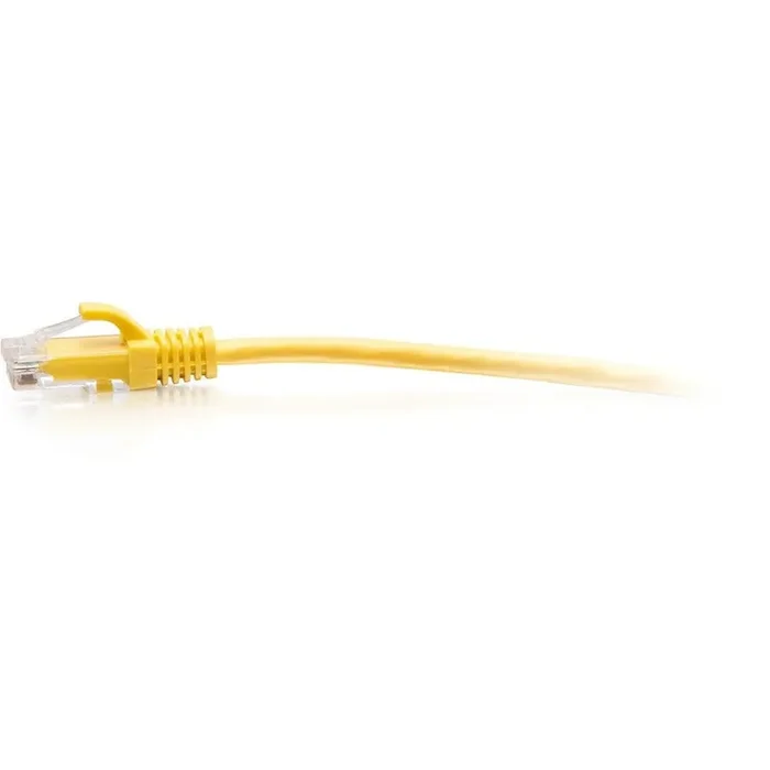 C2G 1ft Cat6a Snagless Unshielded (UTP) Slim Ethernet Patch Cable – Yellow