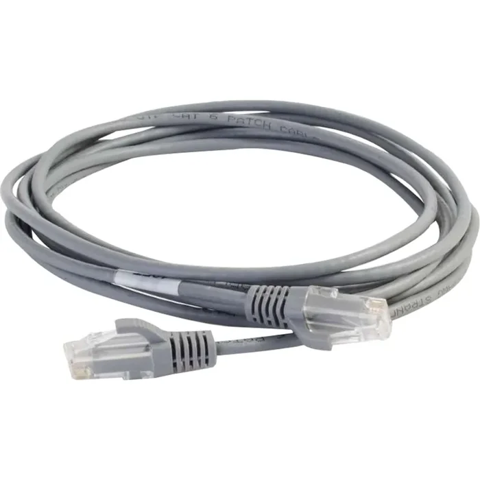 C2G 2ft Cat6 Snagless Unshielded (UTP) Slim Network Patch Cable – Gray