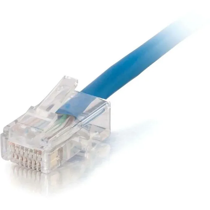 C2G 35ft Cat5e Non-Booted Unshielded (UTP) Network Patch Cable (Plenum Rated) – Blue
