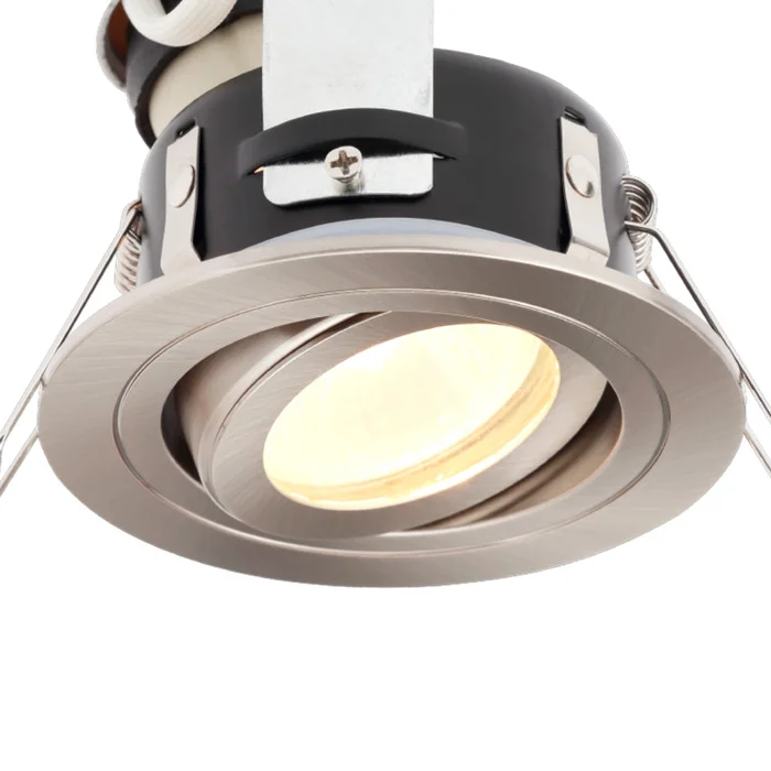 Cali IP65 Tiltable Downlight – Satin Chrome