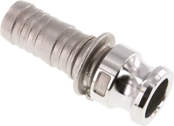 Camlock DN 25 (1”) Stainless Steel Coupling Hose Pillar (25 mm) Type E MIL-C-27487