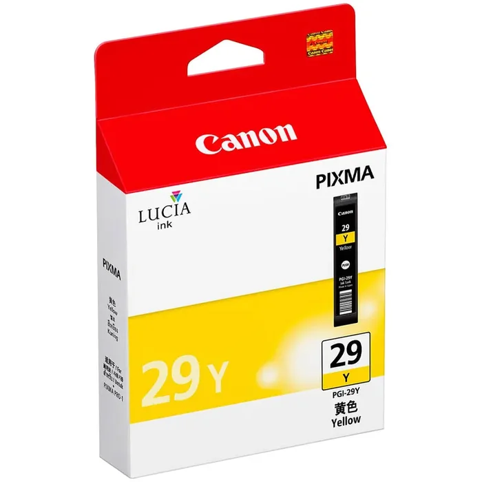 Canon LUCIA PGI-29Y Original Inkjet Ink Cartridge – Yellow – 1 Pack – Inkjet – 1 Pack