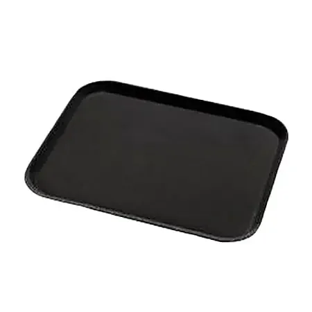 Carlisle Griptite 2 Rectangular Serving Tray, 14″ x 18″, Black