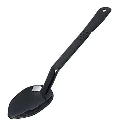 Carlisle Solid High-Heat Serving Spoons, 13″L, Black, Pack Of 12