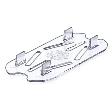 Carlisle StorPlus Drain Shelf For 1/9-Size Food Pans, 1/2″H x 4-1/4″W x 7″D, Clear