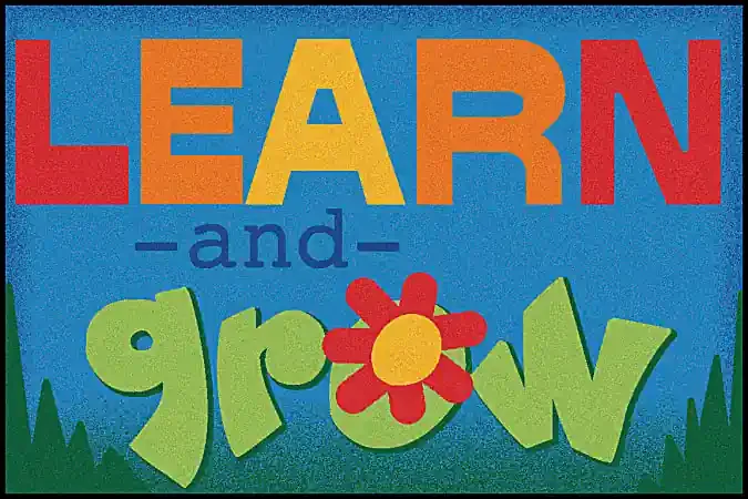 Carpets for Kids® KID Value Rugs™ Learn & Grow Activity Rug, 4‘ x 6‘ , Blue