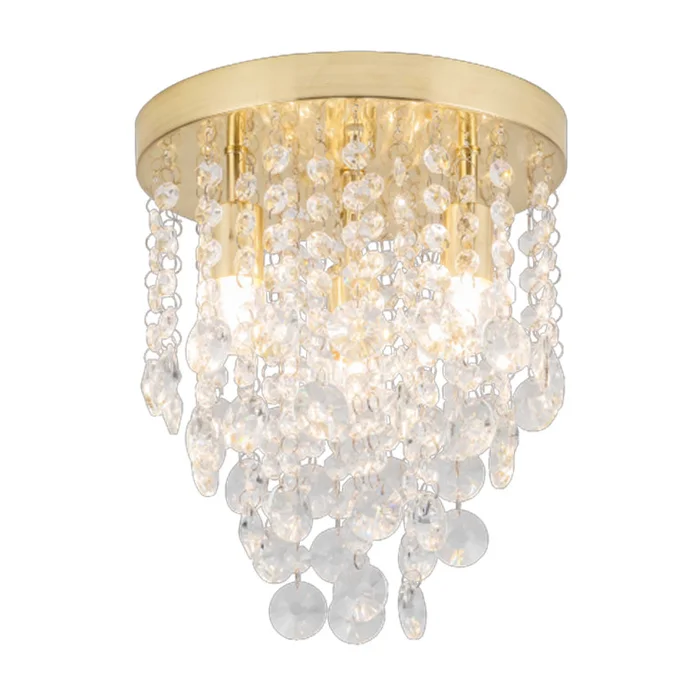 Celeste 4 Light Flush Satin Brass