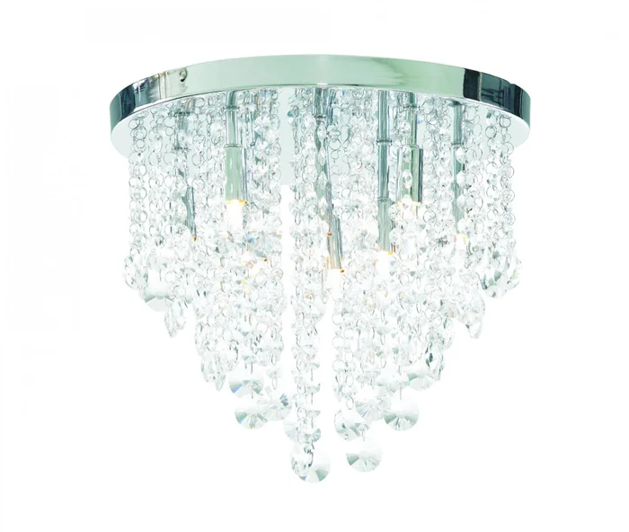 Celeste 9 Light Flush – Chrome